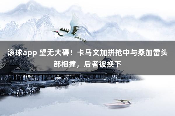 滚球app 望无大碍！卡马文加拼抢中与桑加雷头部相撞，后者被换下