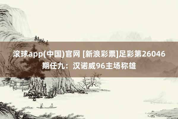 滚球app(中国)官网 [新浪彩票]足彩第26046期任九：汉诺威96主场称雄