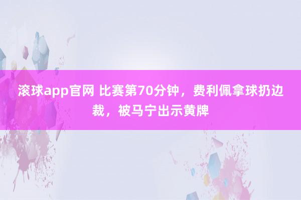 滚球app官网 比赛第70分钟，费利佩拿球扔边裁，被马宁出示黄牌