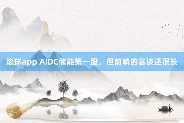 滚球app AIDC储能第一股，但前哨的赛谈还很长