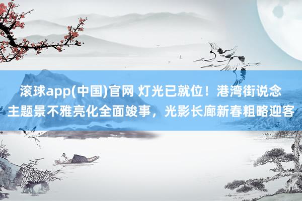 滚球app(中国)官网 灯光已就位！港湾街说念主题景不雅亮化全面竣事，光影长廊新春粗略迎客
