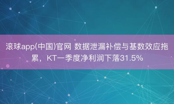滚球app(中国)官网 数据泄漏补偿与基数效应拖累，KT一季度净利润下落31.5%
