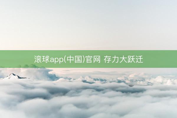 滚球app(中国)官网 存力大跃迁
