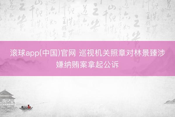 滚球app(中国)官网 巡视机关照章对林景臻涉嫌纳贿案拿起公诉