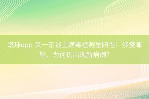 滚球app 又一东谈主病毒检测呈阳性！涉疫邮轮，为何仍出现新病例？