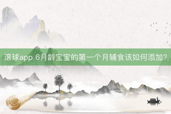 滚球app 6月龄宝宝的第一个月辅食该如何添加?